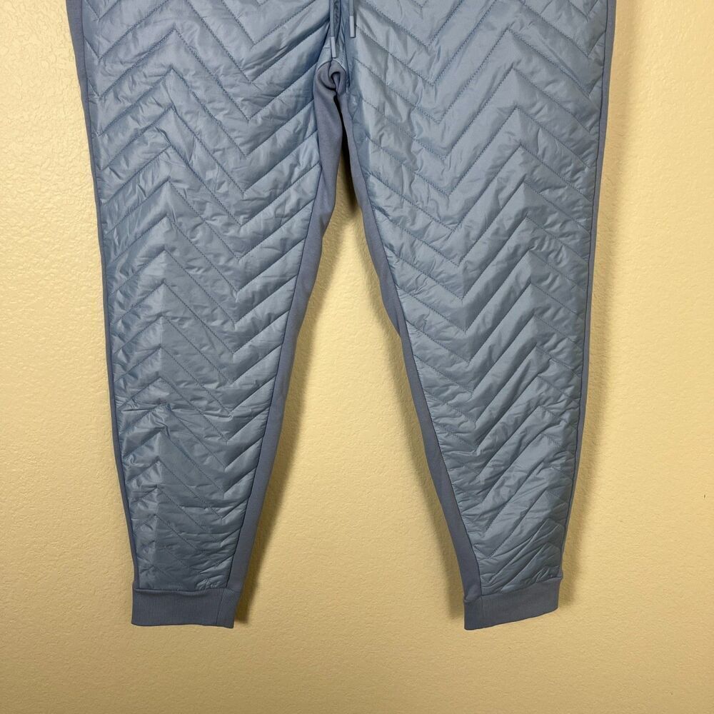 Athleta Womens Size 14 Tall Blue Apres Ski Down Jogger Quilted Outdoor Pants NEW - Picture 5 of 7